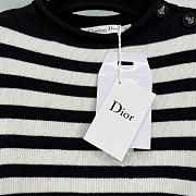 Colestore Dior Marinière Sweater Black and Ecru Cotton and Cashmere Knit - 4