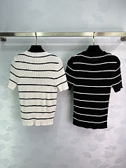 Colestore Dior Marinière Short-Sleeved Sweater Cotton Knit - 2