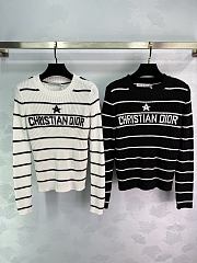 	 Colestore Dior Marinière Long-Sleeved Sweater Cotton Knit - 1