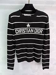 	 Colestore Dior Marinière Long-Sleeved Sweater Cotton Knit - 4