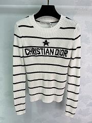 	 Colestore Dior Marinière Long-Sleeved Sweater Cotton Knit - 3