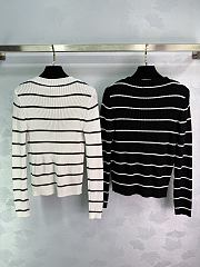 	 Colestore Dior Marinière Long-Sleeved Sweater Cotton Knit - 2