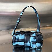 Colestore Bottega Veneta Small Brick Cassette Black and Blue tie-dye 23x10.5x10cm - 1