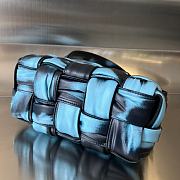 Colestore Bottega Veneta Small Brick Cassette Black and Blue tie-dye 23x10.5x10cm - 6