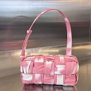Colestore Bottega Veneta Small Brick Cassette Pink and White tie-dye 23x10.5x10cm - 1