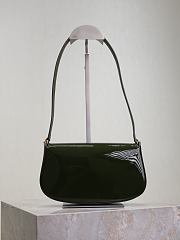 Colestore YSL Saint Laurent Mini Voltaire in Patent Leather Dark Vineyard Green 17.5×13.5×5cm - 6