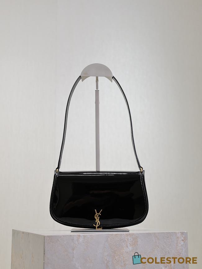 Colestore YSL Saint Laurent Mini Voltaire in Patent Leather Black 17.5×13.5×5cm - 1