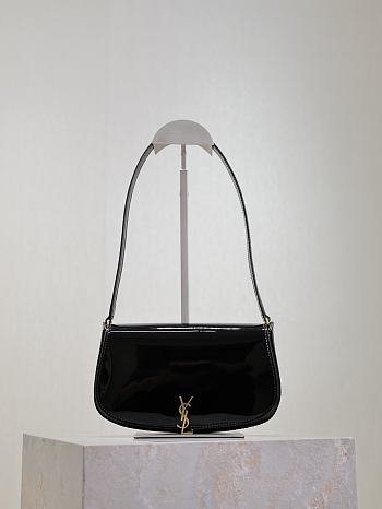 Colestore YSL Saint Laurent Mini Voltaire in Patent Leather Black 17.5×13.5×5cm