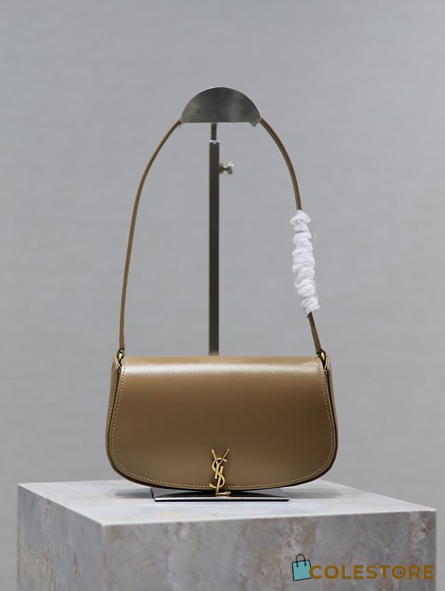 	 Colestore YSL Saint Laurent Mini Voltaire in Box Saint Laurent Dark Cork 17.5×13.5×5cm - 1