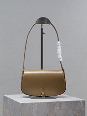 	 Colestore YSL Saint Laurent Mini Voltaire in Box Saint Laurent Dark Cork 17.5×13.5×5cm - 1