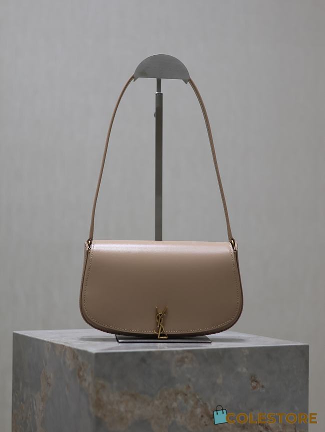 	 Colestore YSL Saint Laurent Mini Voltaire in Box Saint Laurent Dark Toffee 17.5×13.5×5cm - 1