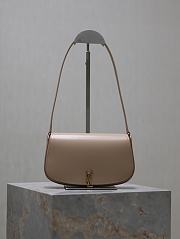 	 Colestore YSL Saint Laurent Mini Voltaire in Box Saint Laurent Dark Toffee 17.5×13.5×5cm - 1
