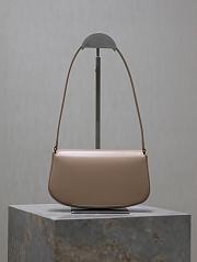 	 Colestore YSL Saint Laurent Mini Voltaire in Box Saint Laurent Dark Toffee 17.5×13.5×5cm - 6