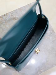 	 Colestore YSL Saint Laurent Mini Voltaire in Box Saint Laurent Dark Teal 17.5×13.5×5cm - 2