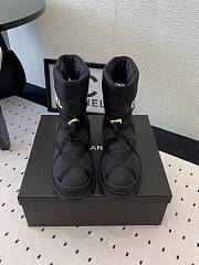Colestore Chanel Ankle Boots Black Quitted Ribbon - 6
