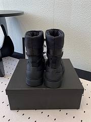 Colestore Chanel Ankle Boots Black Quitted Ribbon - 3