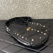 Colestore Valentino Garavani stud-embellished Vlogo shoulder bag Black 28x21.5x3cm - 6