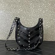 Colestore Valentino Garavani stud-embellished Vlogo shoulder bag Black 28x21.5x3cm - 5