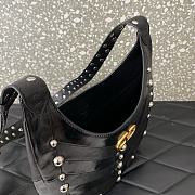 Colestore Valentino Garavani stud-embellished Vlogo shoulder bag Black 28x21.5x3cm - 2