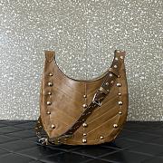 Colestore Valentino Garavani stud-embellished Vlogo shoulder bag Caramel 28x21.5x3cm - 4