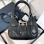 Colestore Prada Moon Padded Leather Bag in Leather Black 16x7.5x22.5cm - 1