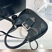 Colestore Prada Moon Padded Leather Bag in Leather Black 16x7.5x22.5cm - 5