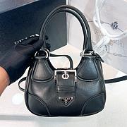 Colestore Prada Moon Padded Leather Bag in Leather Black 16x7.5x22.5cm - 2