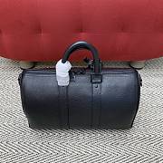 Colestore Louis Vuitton Keepall Shoulder Bag 35 Black Waxed calfskin M15249 34 x 21 x 16cm - 3