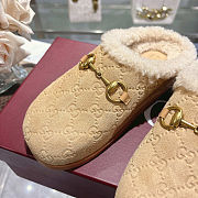 Colestore Gucci Women's Mule with Horsebit in Beige GG suede - 2