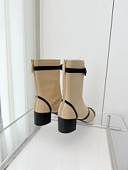 Colestore Chanel Low-cut Boots Sheepskin Beige - 5