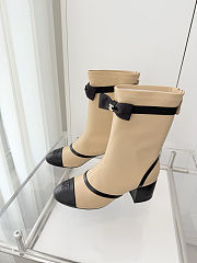 Colestore Chanel Low-cut Boots Sheepskin Beige - 3