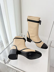 Colestore Chanel Low-cut Boots Sheepskin Beige - 2
