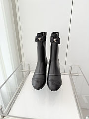 Colestore Chanel Low-cut Boots Sheepskin Black - 6