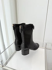 Colestore Chanel Low-cut Boots Sheepskin Black - 4