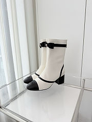 Colestore Chanel Low-cut Boots Sheepskin White - 1