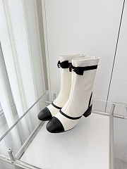 Colestore Chanel Low-cut Boots Sheepskin White - 6