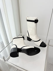 Colestore Chanel Low-cut Boots Sheepskin White - 3