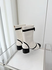 Colestore Chanel Low-cut Boots Sheepskin White - 2