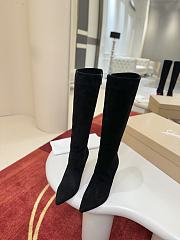 Colestore Christian Louboutin Kate Botta Boots Veau velours Black 10cm - 2