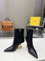 Colestore Fendi Nappa Fendi First Black Leather Ankle Boots - 1