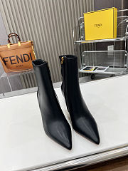 Colestore Fendi Nappa Fendi First Black Leather Ankle Boots - 6