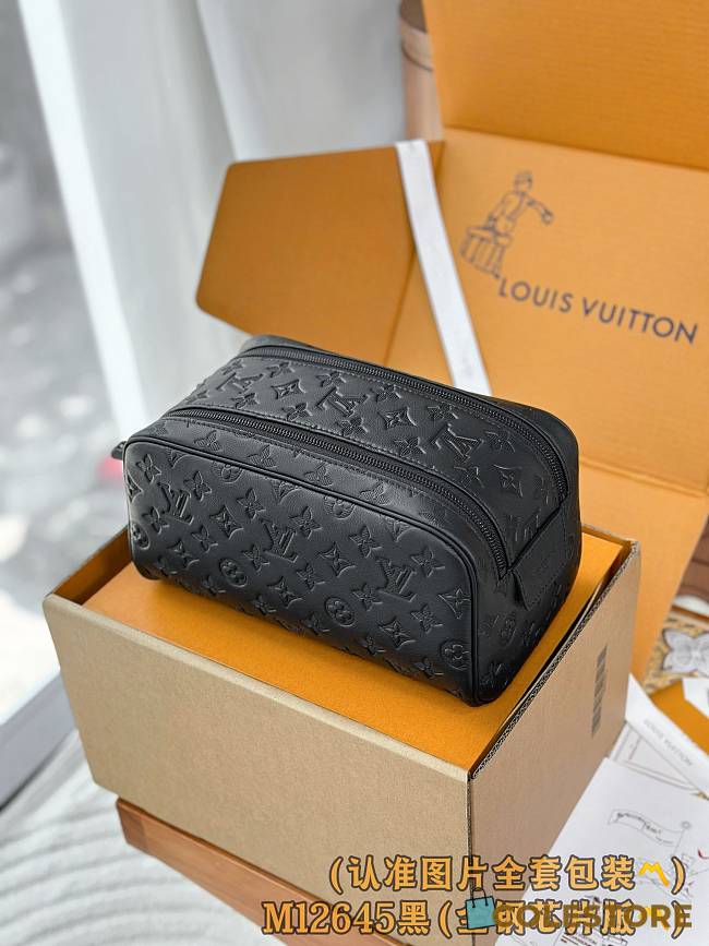 Colestore Louis Vuitton Dopp Kit Bag Black M12645 28 x 15 x 16.5 cm - 1