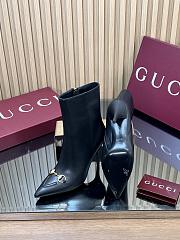 Colestore Gucci Ankle boot with Horsebit Black Leather - 6