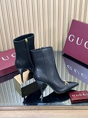 Colestore Gucci Ankle boot with Horsebit Black Leather - 3