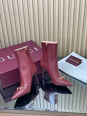 Colestore Gucci Ankle boot with Horsebit Rosso Ancora Leather - 2