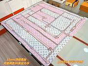 Colestore Louis Vuitton Monogram Confidential 90 Square Silk Scarf Pink  - 1