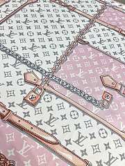 Colestore Louis Vuitton Monogram Confidential 90 Square Silk Scarf Pink  - 4
