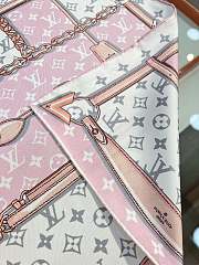 Colestore Louis Vuitton Monogram Confidential 90 Square Silk Scarf Pink  - 2