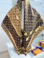 Colestore Louis Vuitton Monogram Confidential 90 Square Silk Scarf Brown - 6
