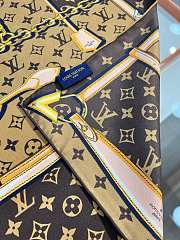 Colestore Louis Vuitton Monogram Confidential 90 Square Silk Scarf Brown - 2